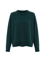 recycled wool knitwear sweater in forest green