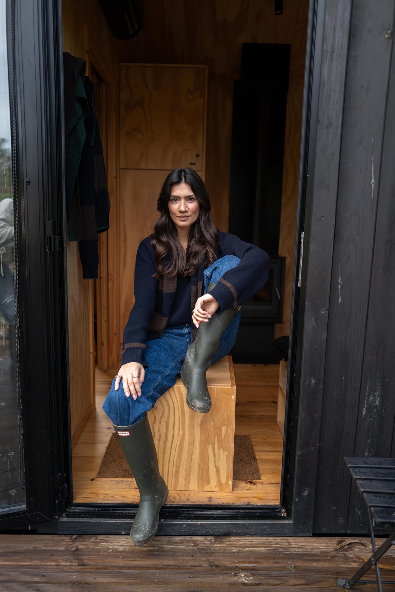 recycled wool knitwear alfie shawl