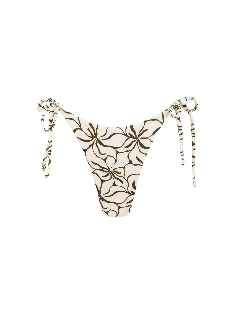 sustainable swimwear bottoms nala ivory flowers