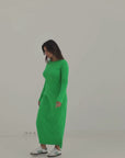 maxi dress in green