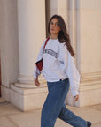 organic cotton conscious sweatshirt in light grey