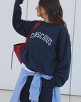 organic cotton trackpants in navy
