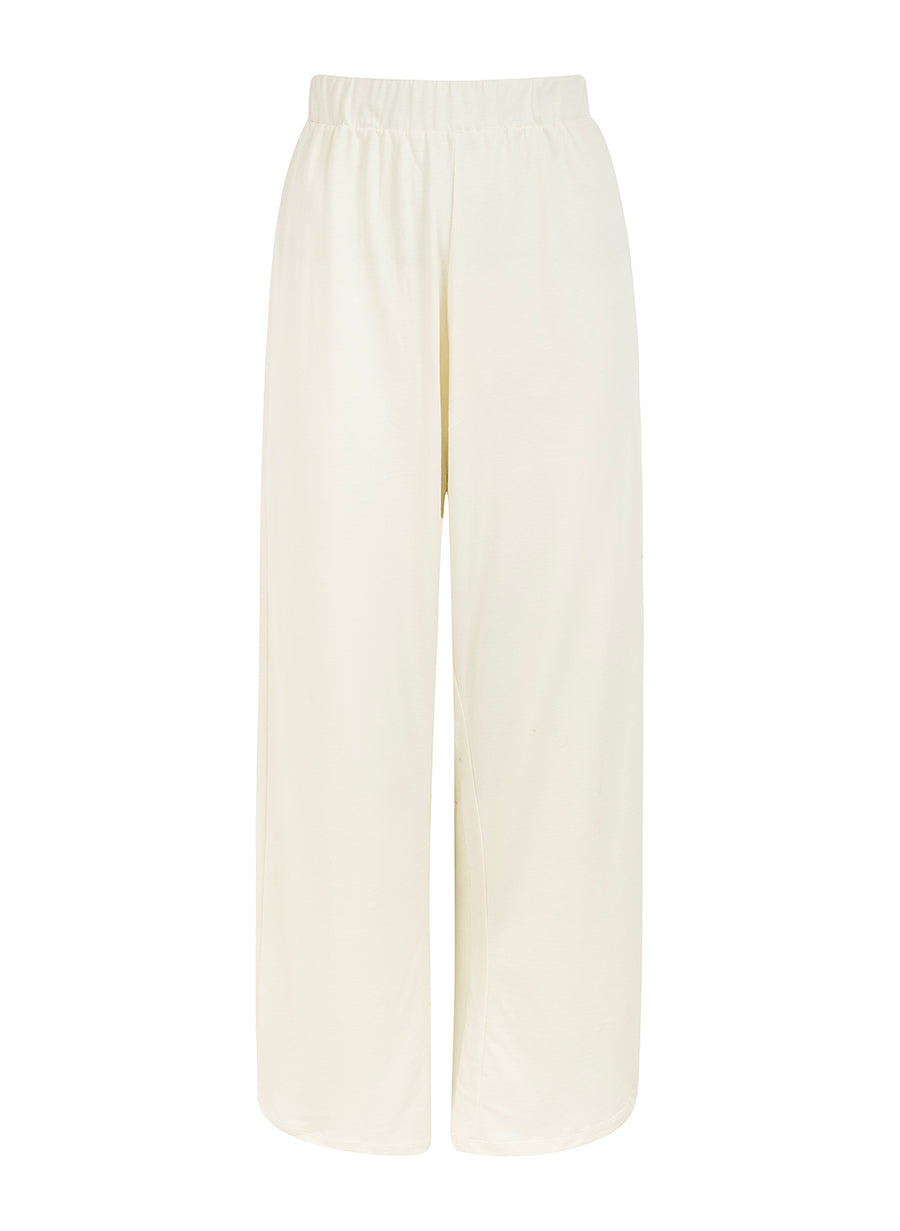 resort pants in ivory