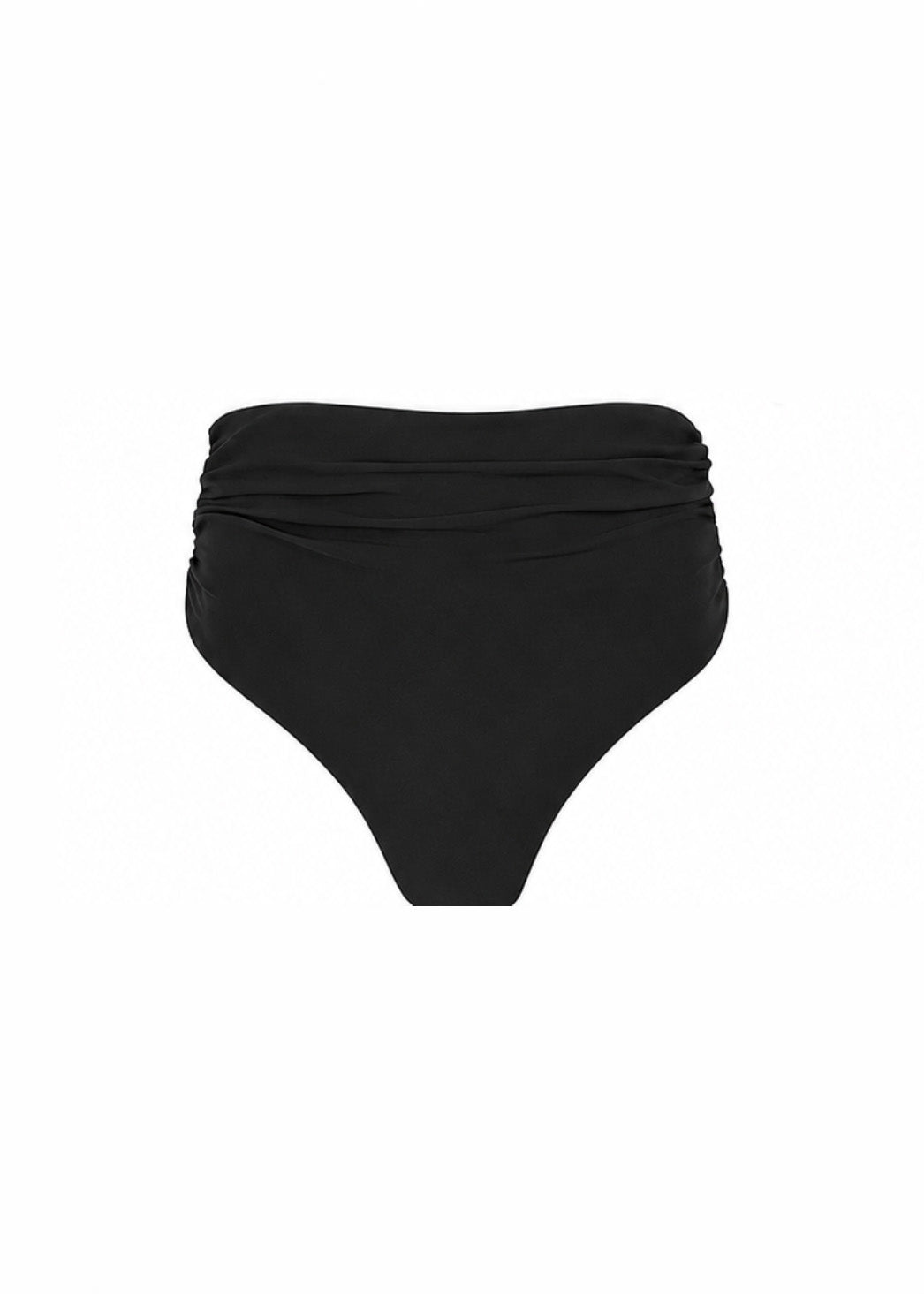 sustainable swimwear bottoms saint draped noir