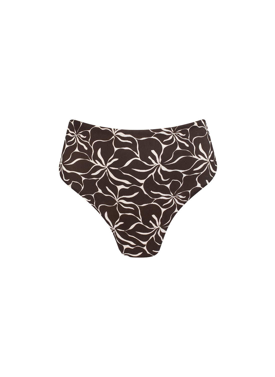 sustainable swimwear bottoms saint brown flowers