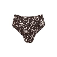 sustainable swimwear bottoms saint brown flowers