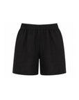 noir linen shorts