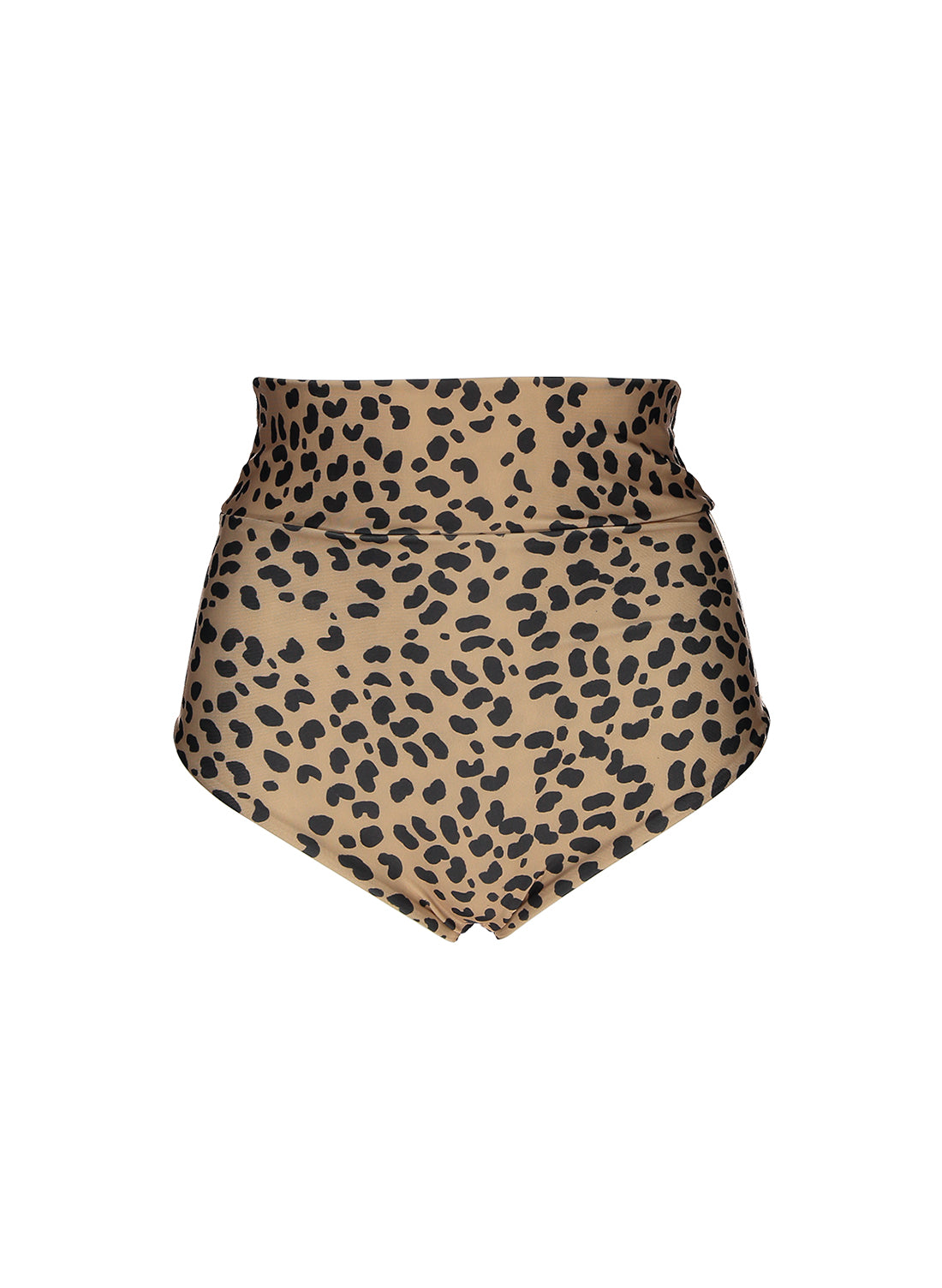 sustainable swimwear bottoms marge brown leopard