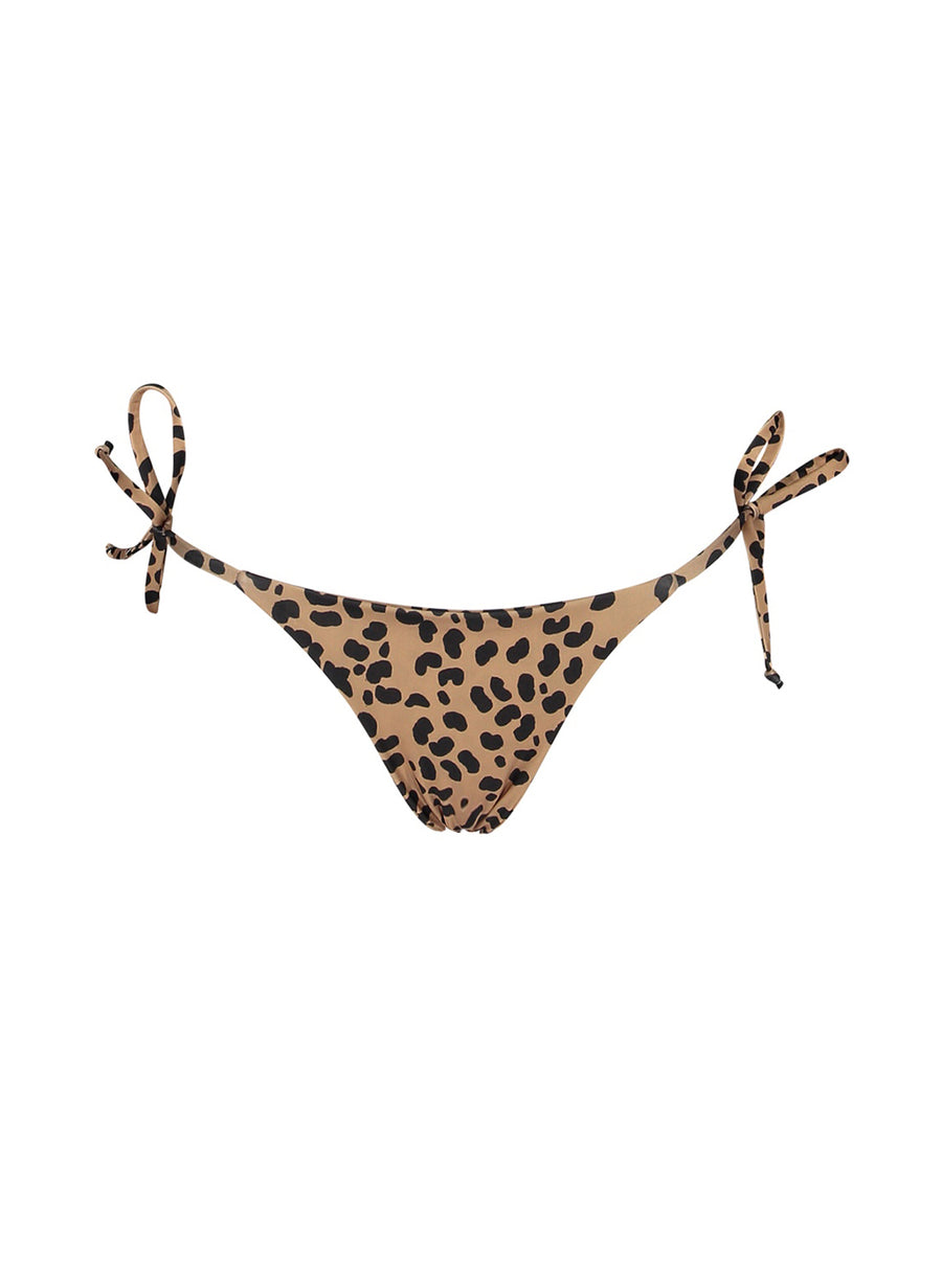sustainable swimwear bottoms nala brown leopard