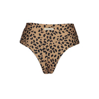 sustainable swimwear bottoms saint brown leopard