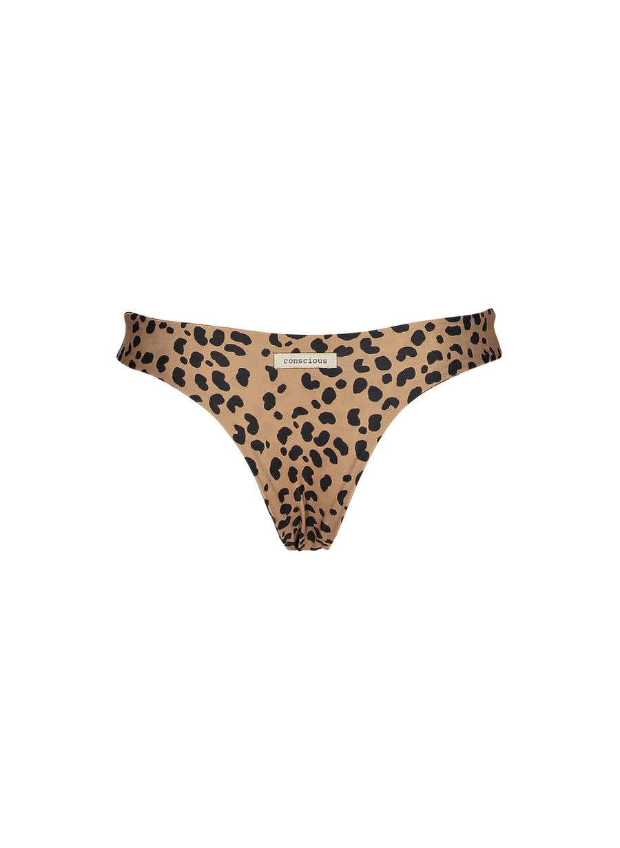 sustainable swimwear bottoms noah brown leopard