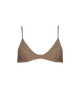sustainable swimwear top kaya timeless brown
