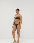 sustainable swimwear top kaya chocolate