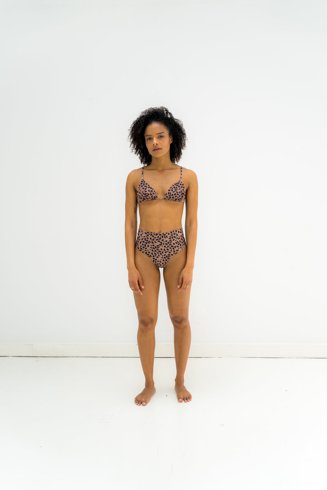 sustainable swimwear bottoms saint brown leopard