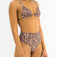 sustainable swimwear bottoms saint brown leopard