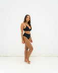sustainable swimwear top ollie full black