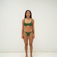 sustainable swimwear top chloe palma green