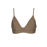 sustainable swimwear top ollie timeless brown