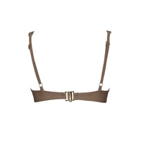 sustainable swimwear top chloe timeless brown